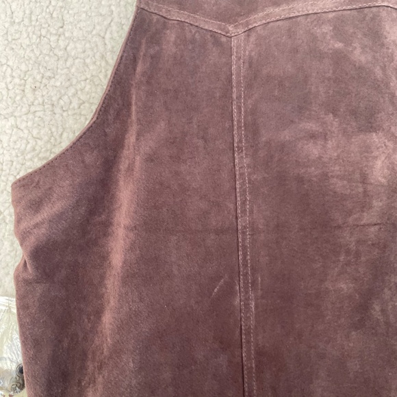 Cripple Creek Men's XL Dark Brown Suede Leather Snap Front Vest NWT - Picture 12 of 16